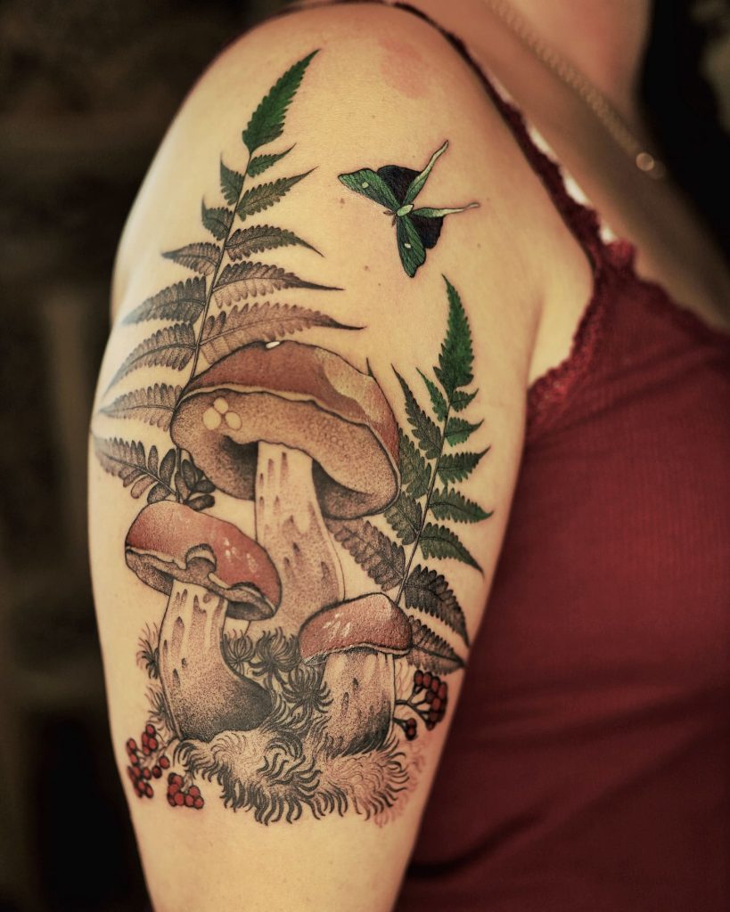 Tatuaże grzyb