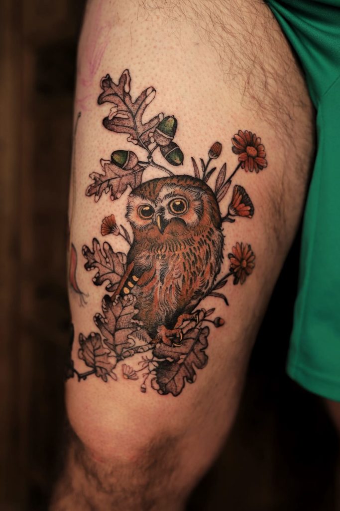 Tatuaże sowa