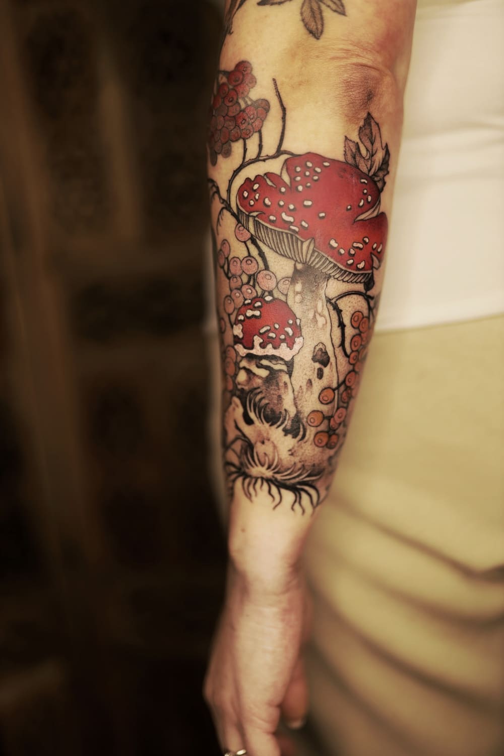 tatuaż grzyb